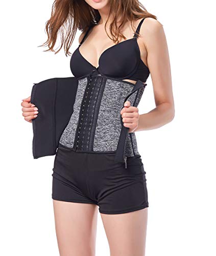 MCHPI Store Waist Trainer Corset for Weight Loss Tummy Control Body Shaper Neoprence Workout Sweat Belt Shapewear for Women Black