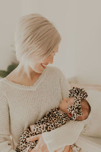 MCHPI Store Leopard Baby Gown