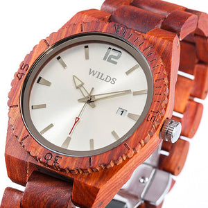 MCHPI Store Men's Personalized Engrave Rosewood Watches - Custom Engraving