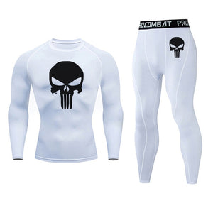 MCHPI Store Men's Thermal underwear Set MMA Tactics Fitness leggings base skull Compression Sports underwear long johns Men Clothing Brand