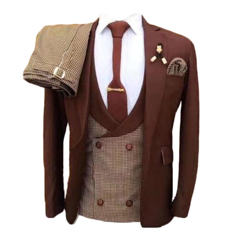 MCHPI Store New 2021 Suits Tuxedos (Jacket+Pants+Vest) custom