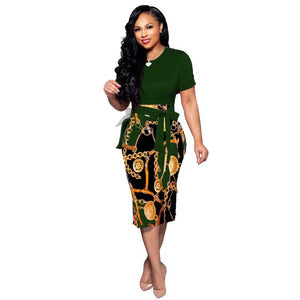 MCHPI Store  Ladies Bodycon Print Dresses